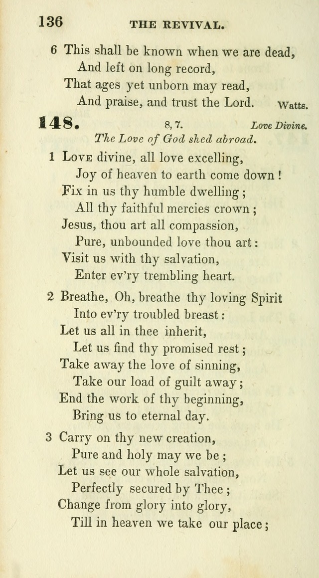 Conference Hymns : adapted to religious conferences, and meetings for prayer, to which is added a selection of the most favorite melodies in common use page 136