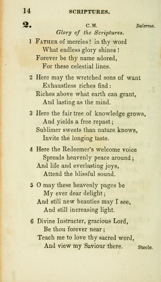 Conference Hymns : adapted to religious conferences, and meetings for prayer, to which is added a selection of the most favorite melodies in common use page 14