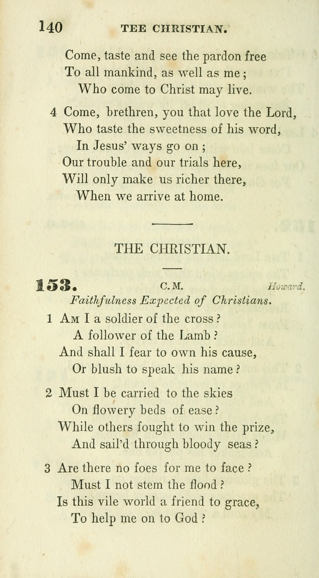 Conference Hymns : adapted to religious conferences, and meetings for prayer, to which is added a selection of the most favorite melodies in common use page 140