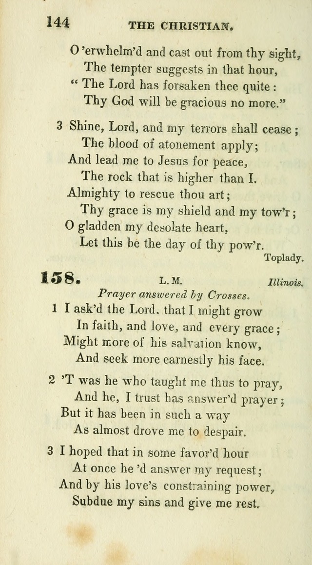 Conference Hymns : adapted to religious conferences, and meetings for prayer, to which is added a selection of the most favorite melodies in common use page 144