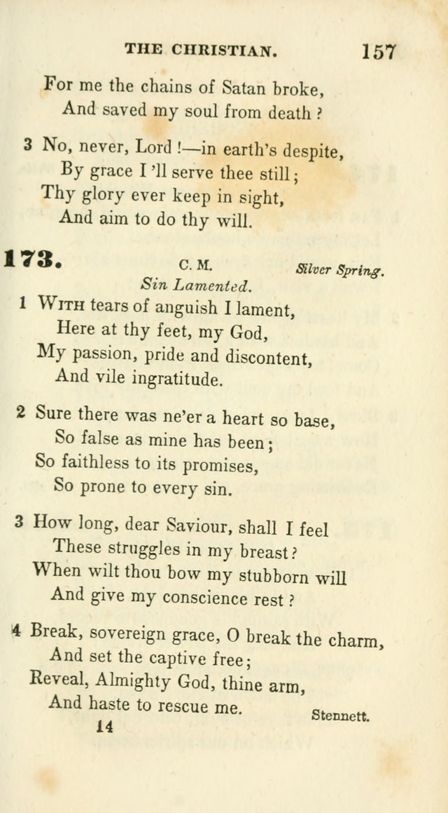 Conference Hymns : adapted to religious conferences, and meetings for prayer, to which is added a selection of the most favorite melodies in common use page 159