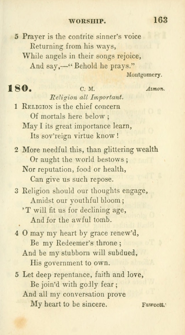 Conference Hymns : adapted to religious conferences, and meetings for prayer, to which is added a selection of the most favorite melodies in common use page 165