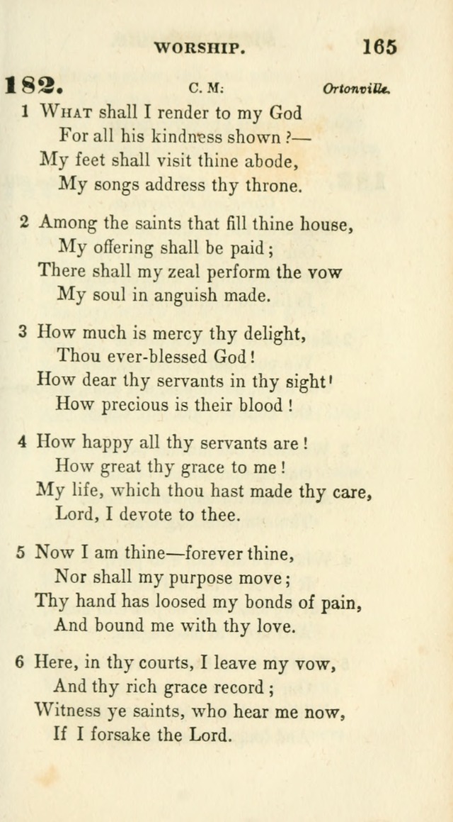 Conference Hymns : adapted to religious conferences, and meetings for prayer, to which is added a selection of the most favorite melodies in common use page 167