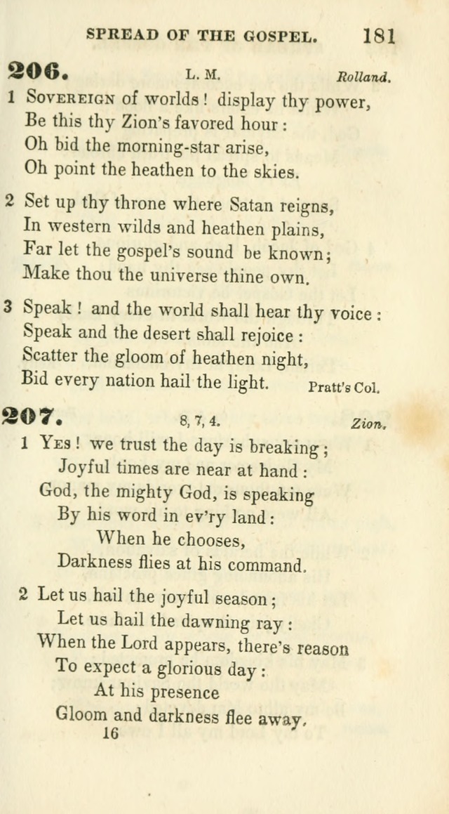 Conference Hymns : adapted to religious conferences, and meetings for prayer, to which is added a selection of the most favorite melodies in common use page 183