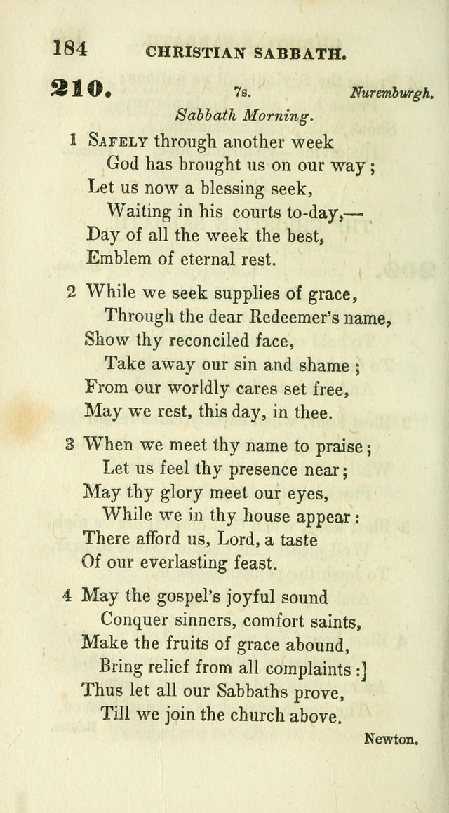 Conference Hymns : adapted to religious conferences, and meetings for prayer, to which is added a selection of the most favorite melodies in common use page 186