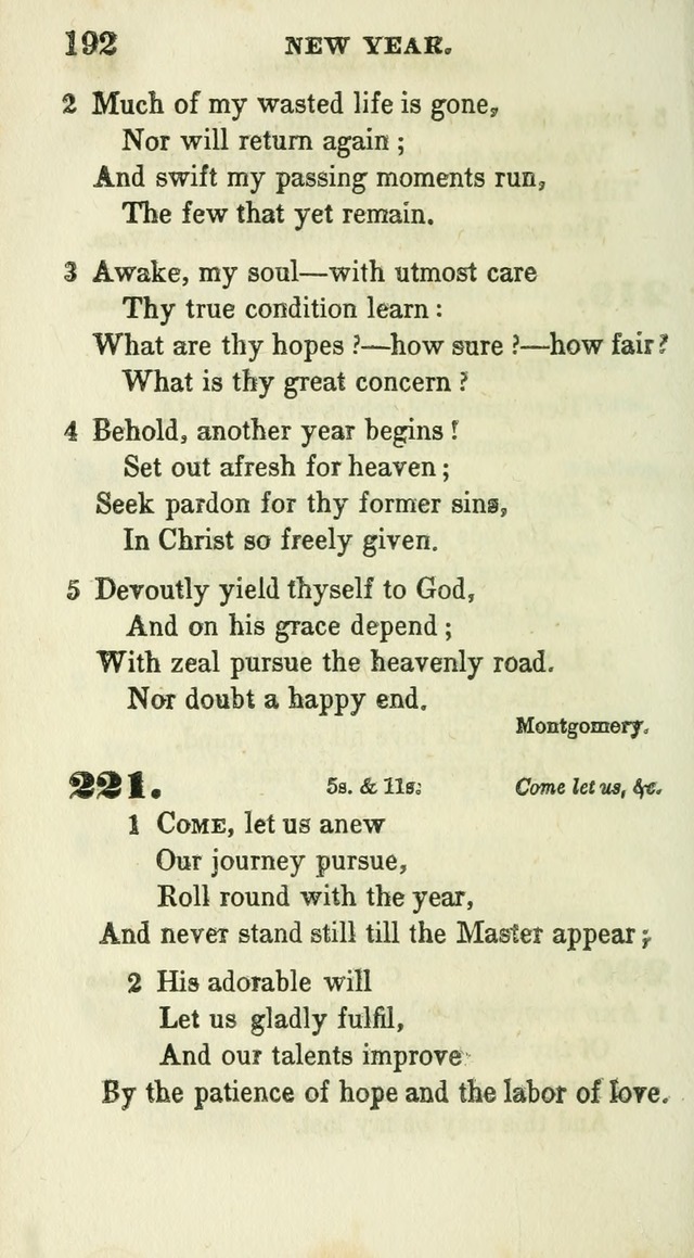 Conference Hymns : adapted to religious conferences, and meetings for prayer, to which is added a selection of the most favorite melodies in common use page 196