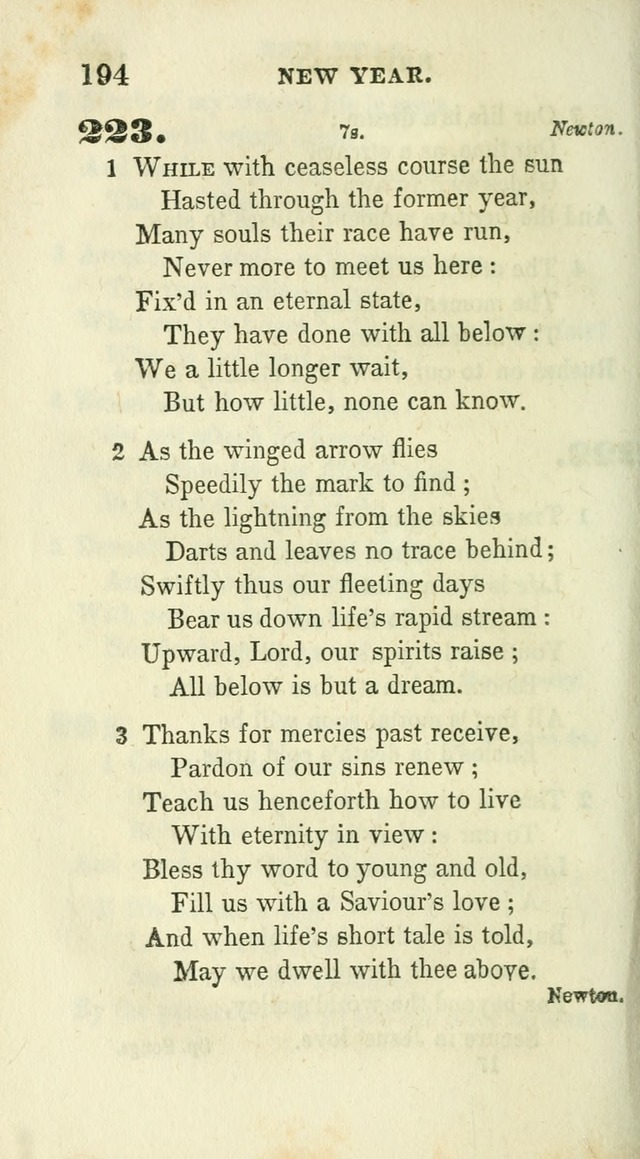 Conference Hymns : adapted to religious conferences, and meetings for prayer, to which is added a selection of the most favorite melodies in common use page 198