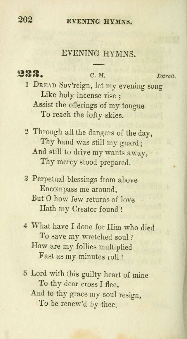 Conference Hymns : adapted to religious conferences, and meetings for prayer, to which is added a selection of the most favorite melodies in common use page 206