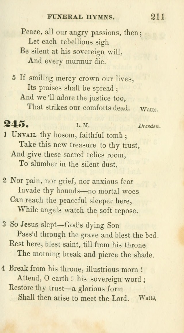 Conference Hymns : adapted to religious conferences, and meetings for prayer, to which is added a selection of the most favorite melodies in common use page 215