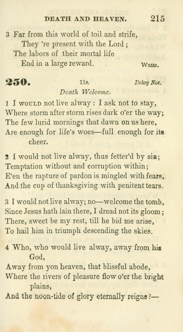 Conference Hymns : adapted to religious conferences, and meetings for prayer, to which is added a selection of the most favorite melodies in common use page 219