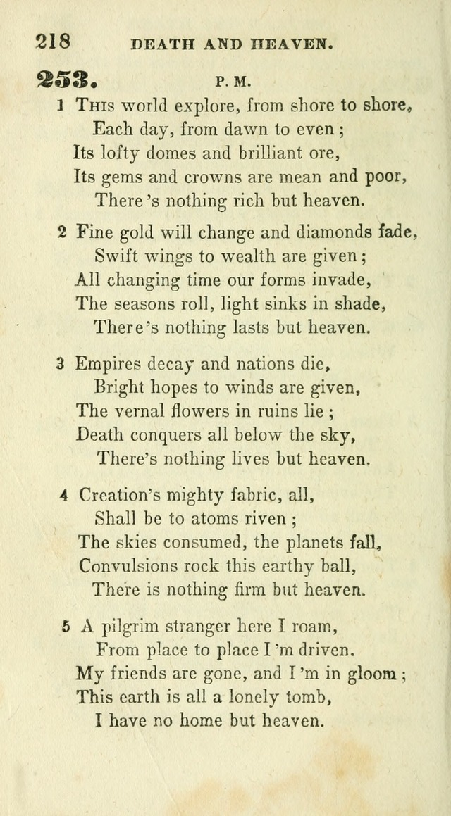 Conference Hymns : adapted to religious conferences, and meetings for prayer, to which is added a selection of the most favorite melodies in common use page 222