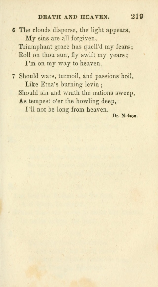 Conference Hymns : adapted to religious conferences, and meetings for prayer, to which is added a selection of the most favorite melodies in common use page 223