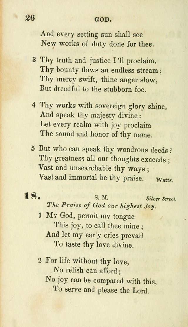 Conference Hymns : adapted to religious conferences, and meetings for prayer, to which is added a selection of the most favorite melodies in common use page 26