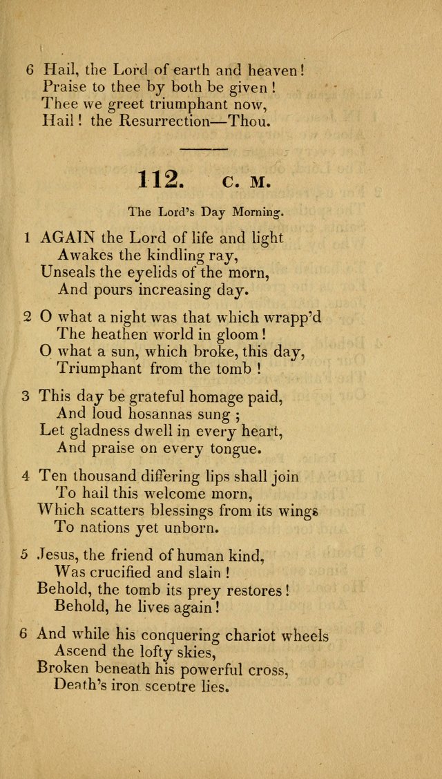 Christian Hymns: adapted to the worship of God our Saviour in public and private devotion, compiled from the most approved ancient and modern authors, for the Central Universalist Society... page 102