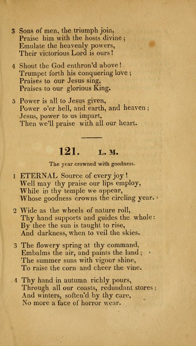 Christian Hymns: adapted to the worship of God our Saviour in public and private devotion, compiled from the most approved ancient and modern authors, for the Central Universalist Society... page 108