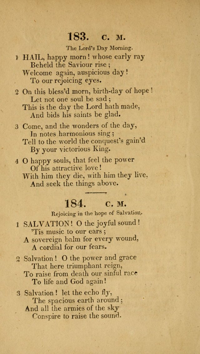 Christian Hymns: adapted to the worship of God our Saviour in public and private devotion, compiled from the most approved ancient and modern authors, for the Central Universalist Society... page 155