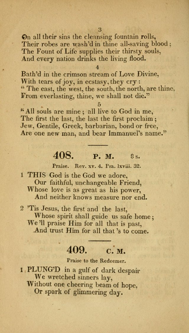 Christian Hymns: adapted to the worship of God our Saviour in public and private devotion, compiled from the most approved ancient and modern authors, for the Central Universalist Society... page 309