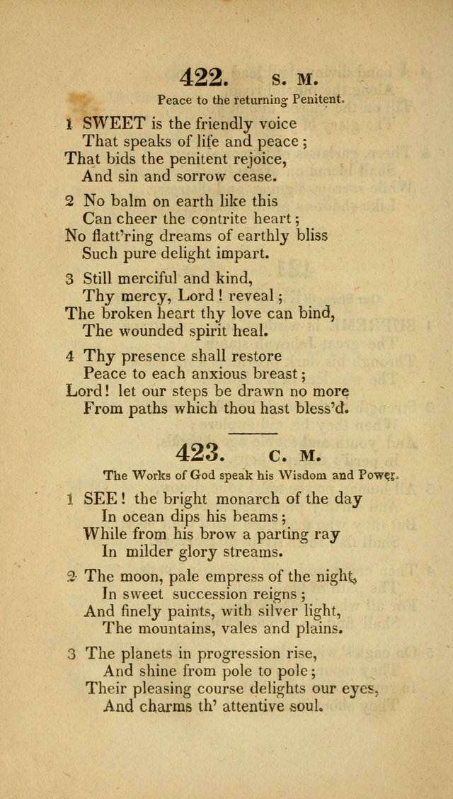 Christian Hymns: adapted to the worship of God our Saviour in public and private devotion, compiled from the most approved ancient and modern authors, for the Central Universalist Society... page 319