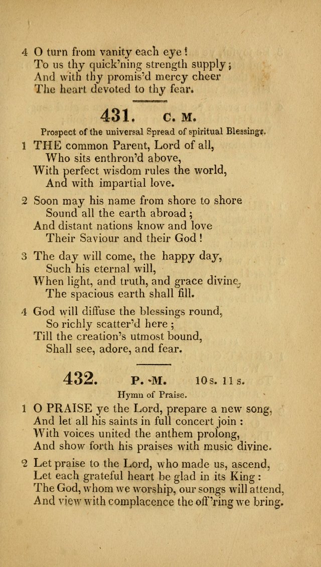 Christian Hymns: adapted to the worship of God our Saviour in public and private devotion, compiled from the most approved ancient and modern authors, for the Central Universalist Society... page 324