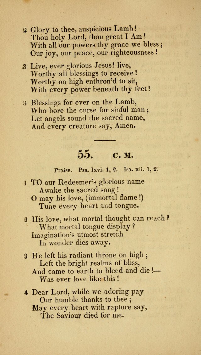 Christian Hymns: adapted to the worship of God our Saviour in public and private devotion, compiled from the most approved ancient and modern authors, for the Central Universalist Society... page 61