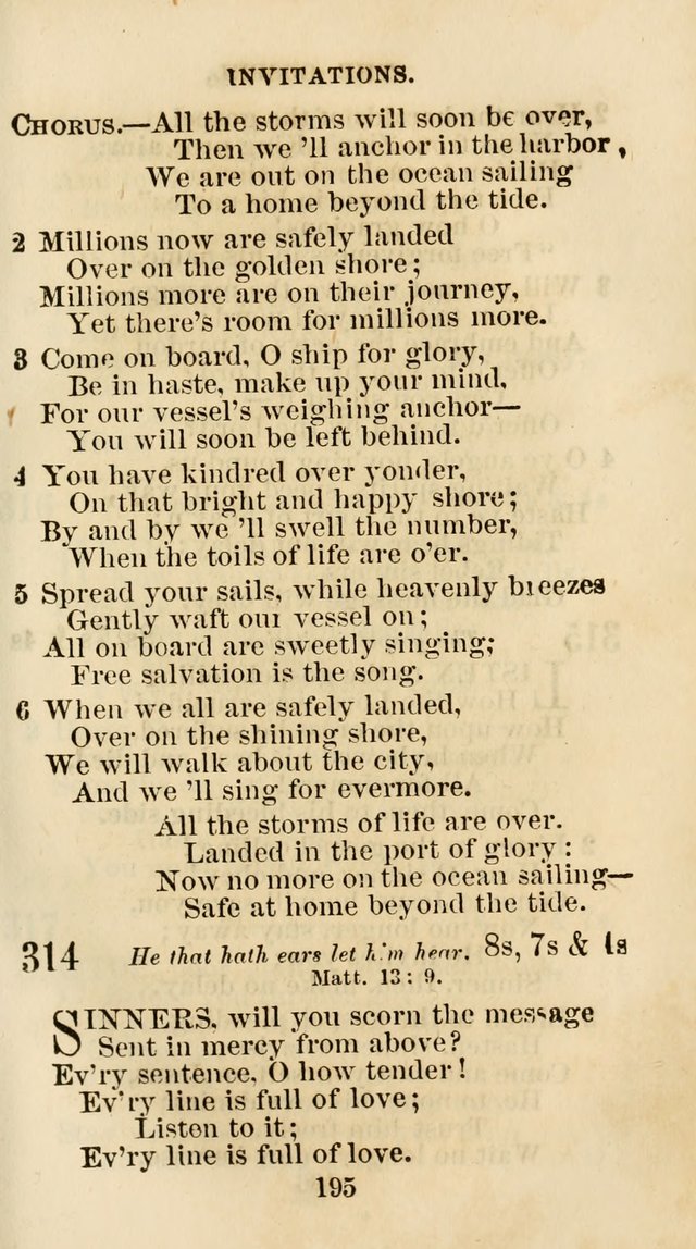 The Christian Hymn Book: a compilation of psalms, hymns and spiritual songs, original and selected (Rev. and enl.) page 204