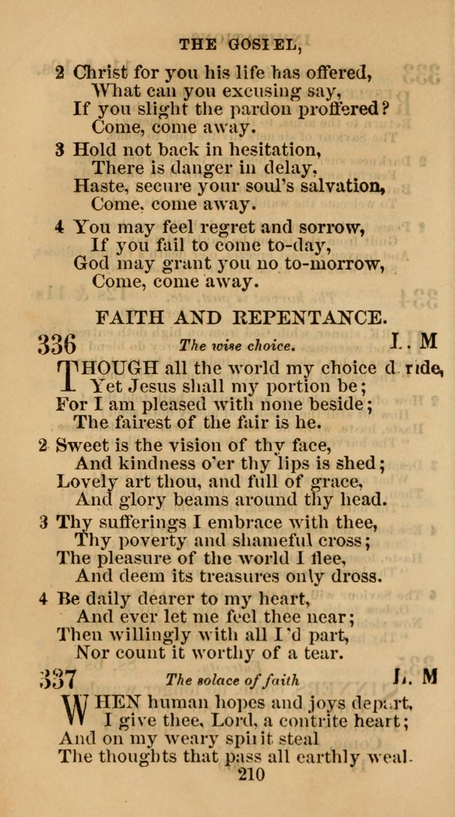 The Christian Hymn Book: a compilation of psalms, hymns and spiritual songs, original and selected (Rev. and enl.) page 219