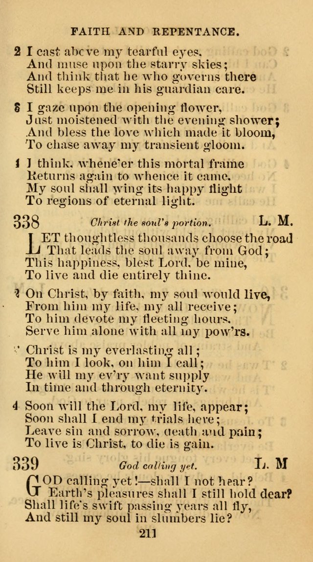 The Christian Hymn Book: a compilation of psalms, hymns and spiritual songs, original and selected (Rev. and enl.) page 220