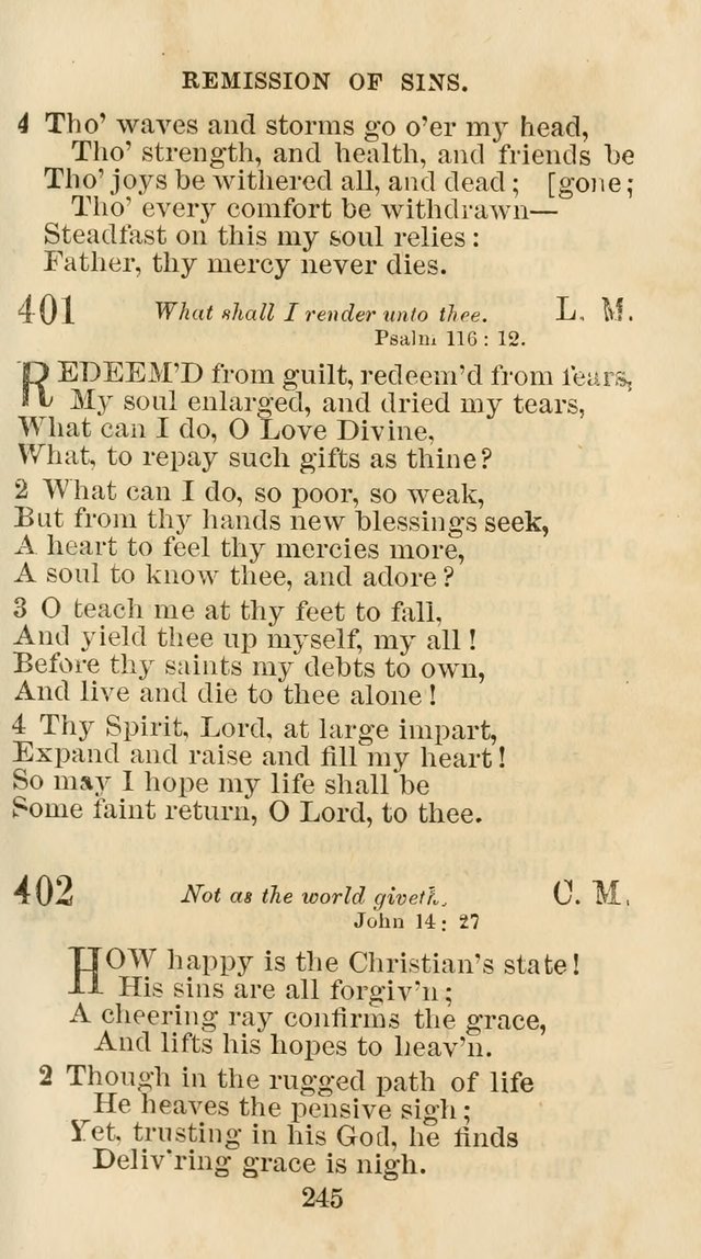 The Christian Hymn Book: a compilation of psalms, hymns and spiritual songs, original and selected (Rev. and enl.) page 254