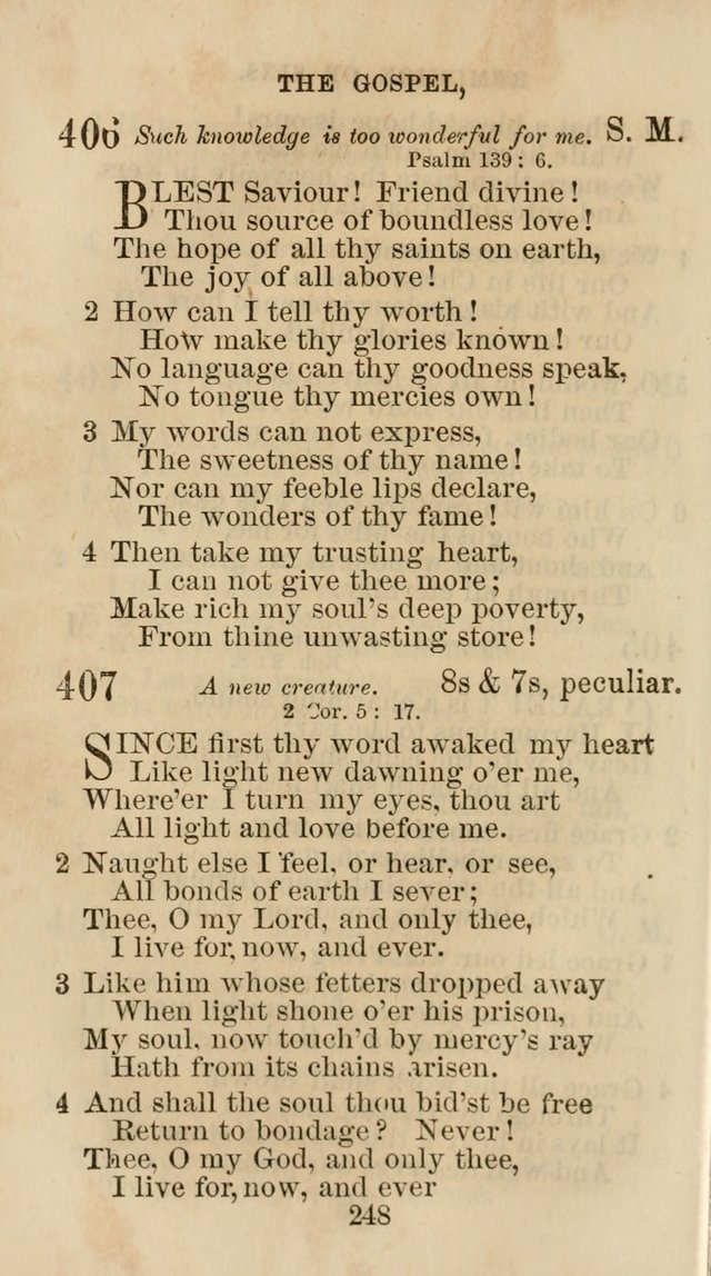 The Christian Hymn Book: a compilation of psalms, hymns and spiritual songs, original and selected (Rev. and enl.) page 257