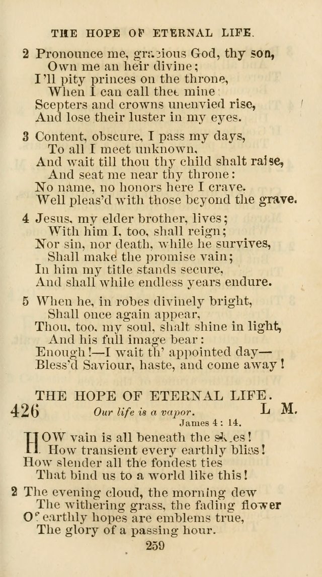 The Christian Hymn Book: a compilation of psalms, hymns and spiritual songs, original and selected (Rev. and enl.) page 268