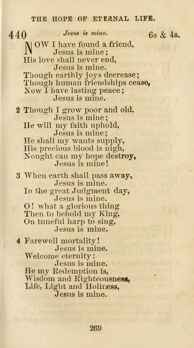 The Christian Hymn Book: a compilation of psalms, hymns and spiritual songs, original and selected (Rev. and enl.) page 278