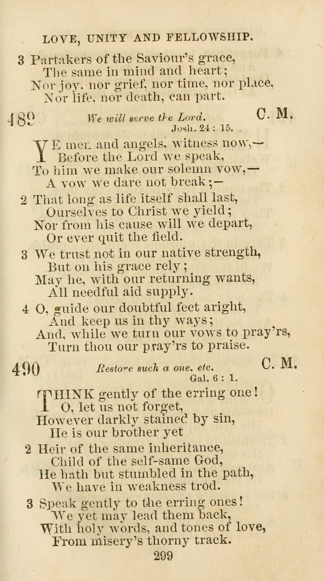 The Christian Hymn Book: a compilation of psalms, hymns and spiritual songs, original and selected (Rev. and enl.) page 308