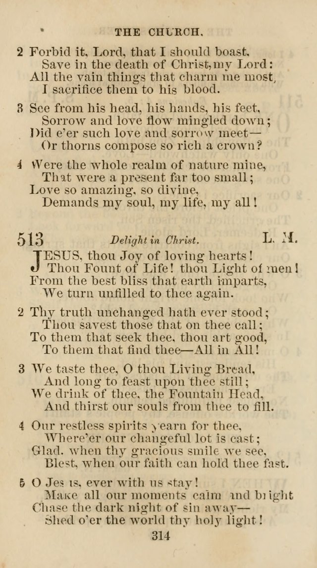 The Christian Hymn Book: a compilation of psalms, hymns and spiritual songs, original and selected (Rev. and enl.) page 323