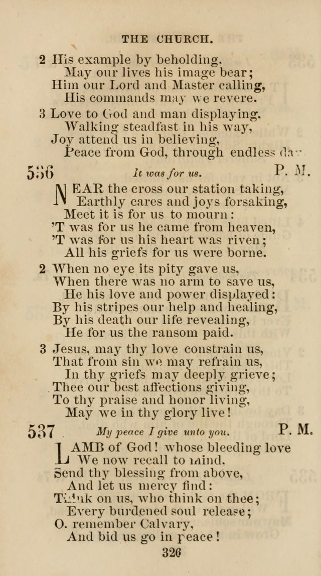 The Christian Hymn Book: a compilation of psalms, hymns and spiritual songs, original and selected (Rev. and enl.) page 335