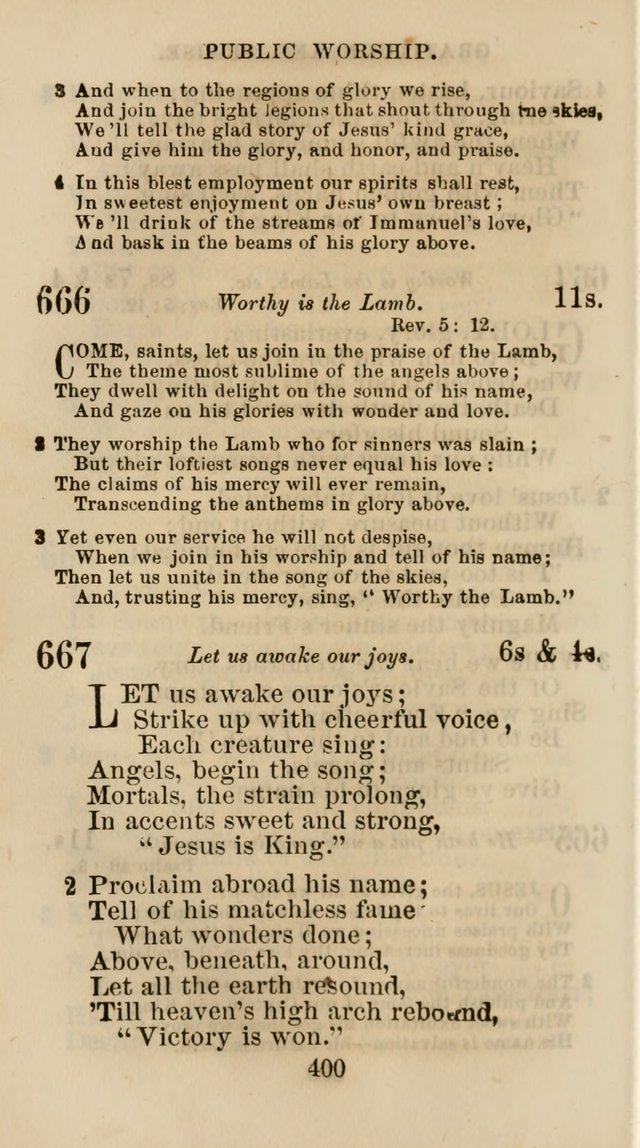 The Christian Hymn Book: a compilation of psalms, hymns and spiritual songs, original and selected (Rev. and enl.) page 409