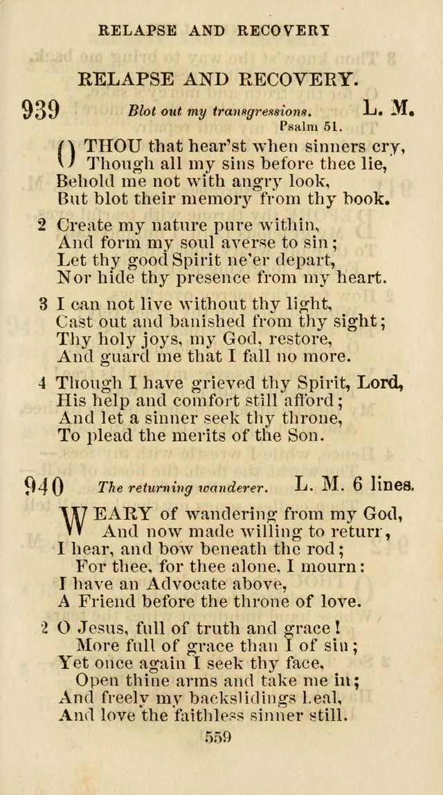 The Christian Hymn Book: a compilation of psalms, hymns and spiritual songs, original and selected (Rev. and enl.) page 568