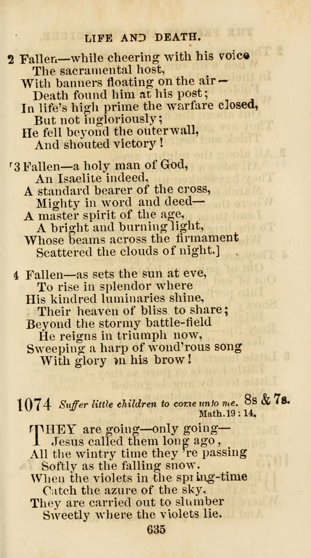 The Christian Hymn Book: a compilation of psalms, hymns and spiritual songs, original and selected (Rev. and enl.) page 644