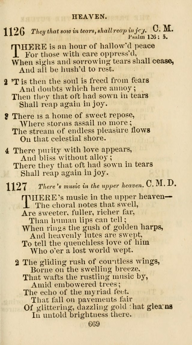 The Christian Hymn Book: a compilation of psalms, hymns and spiritual songs, original and selected (Rev. and enl.) page 678