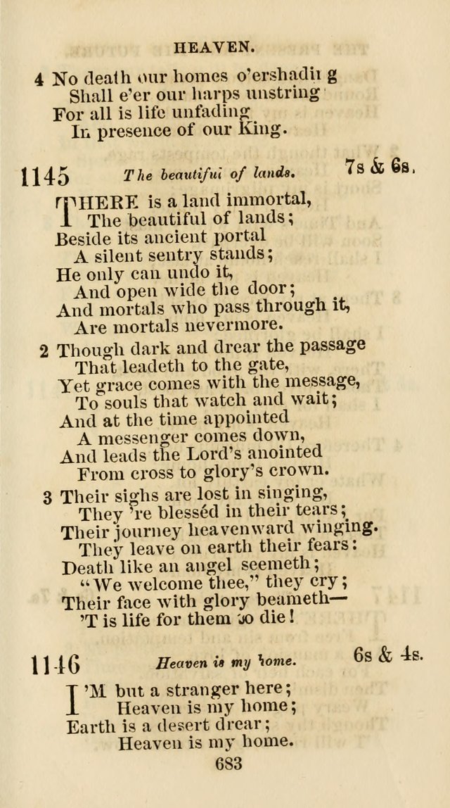 The Christian Hymn Book: a compilation of psalms, hymns and spiritual songs, original and selected (Rev. and enl.) page 692