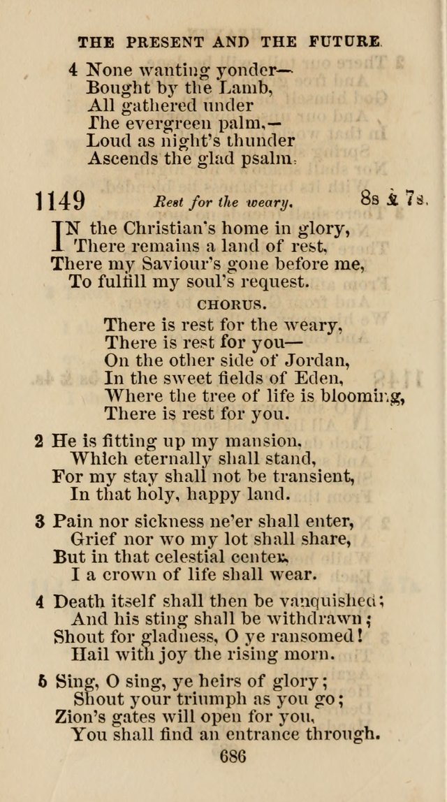 The Christian Hymn Book: a compilation of psalms, hymns and spiritual songs, original and selected (Rev. and enl.) page 695