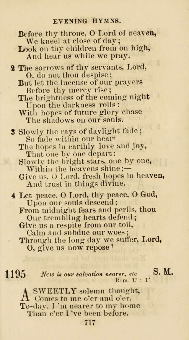 The Christian Hymn Book: a compilation of psalms, hymns and spiritual songs, original and selected (Rev. and enl.) page 726