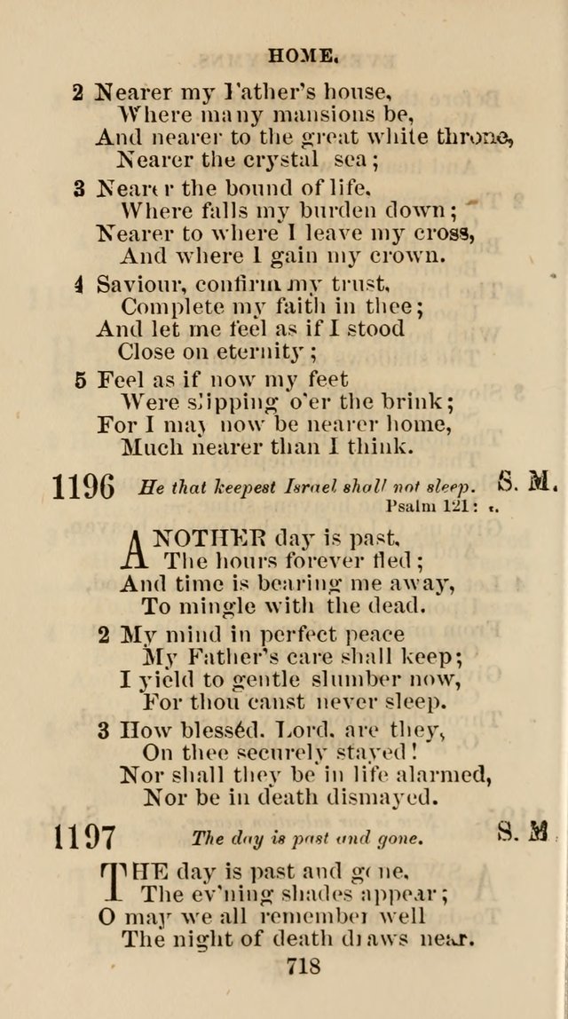 The Christian Hymn Book: a compilation of psalms, hymns and spiritual songs, original and selected (Rev. and enl.) page 727