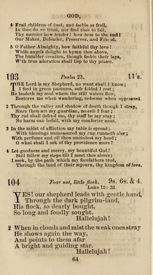 The Christian Hymn Book: a compilation of psalms, hymns and spiritual songs, original and selected (Rev. and enl.) page 73