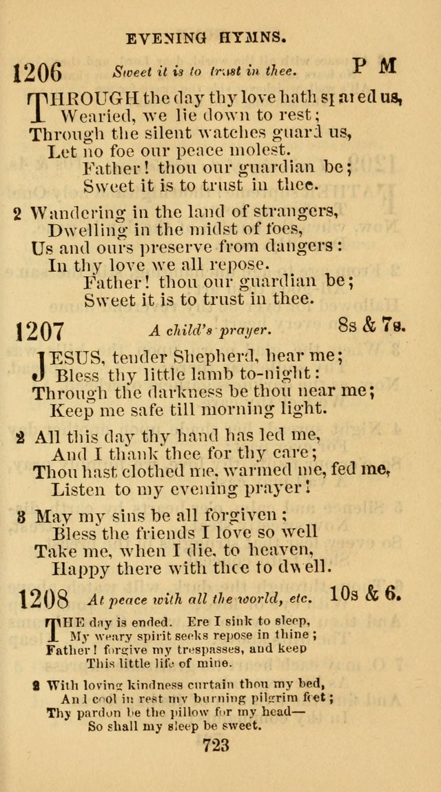 The Christian Hymn Book: a compilation of psalms, hymns and spiritual songs, original and selected (Rev. and enl.) page 732