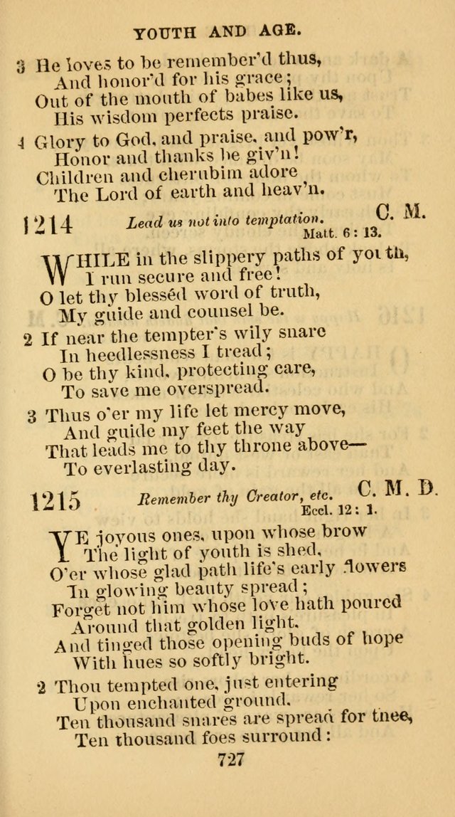 The Christian Hymn Book: a compilation of psalms, hymns and spiritual songs, original and selected (Rev. and enl.) page 736