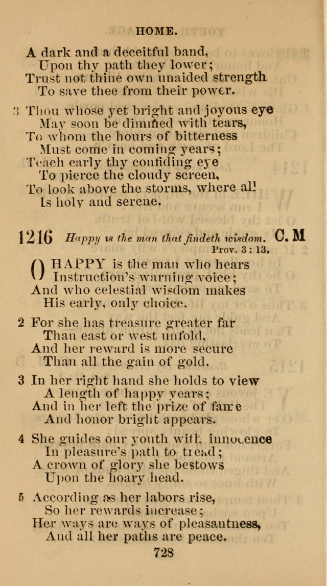 The Christian Hymn Book: a compilation of psalms, hymns and spiritual songs, original and selected (Rev. and enl.) page 737