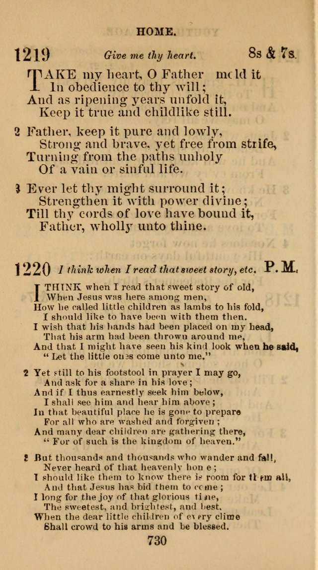 The Christian Hymn Book: a compilation of psalms, hymns and spiritual songs, original and selected (Rev. and enl.) page 739