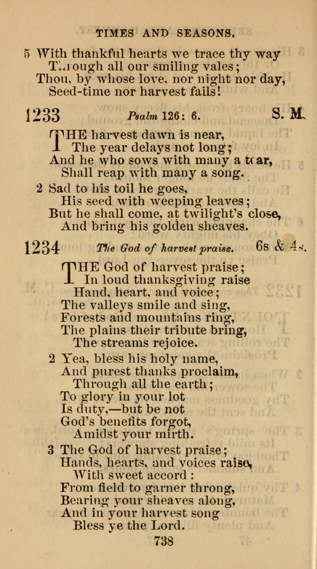 The Christian Hymn Book: a compilation of psalms, hymns and spiritual songs, original and selected (Rev. and enl.) page 747