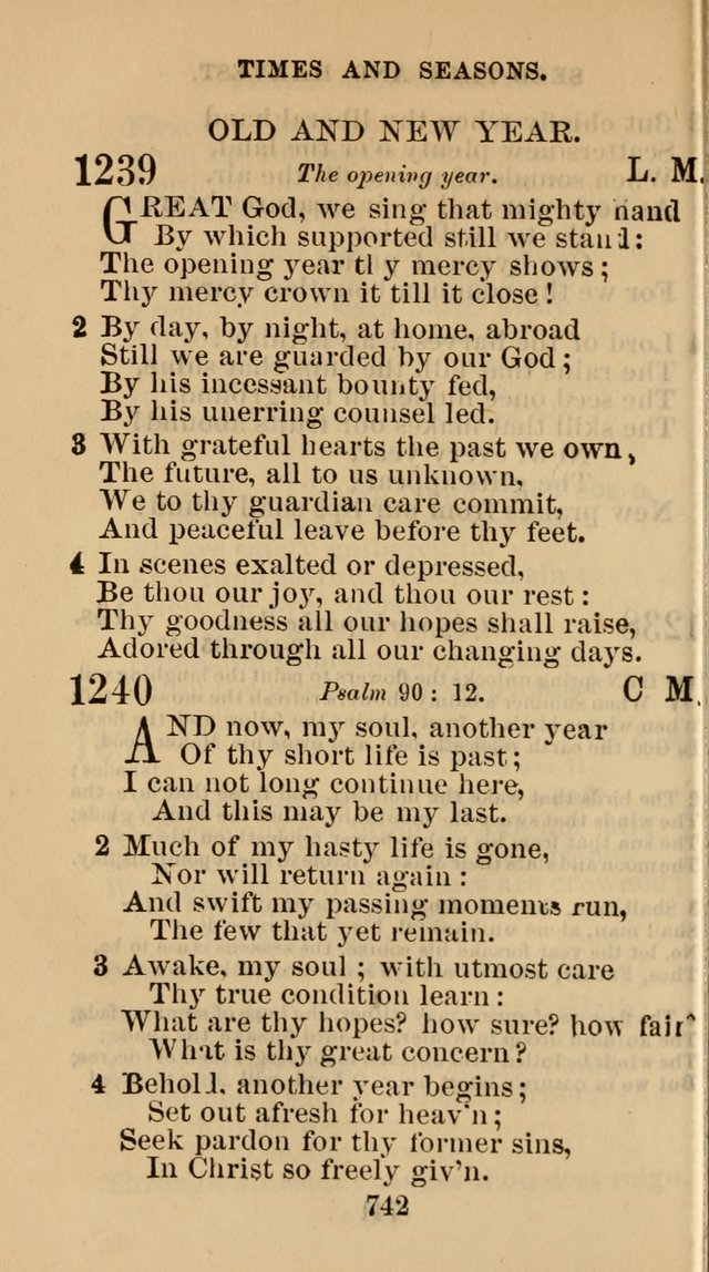 The Christian Hymn Book: a compilation of psalms, hymns and spiritual songs, original and selected (Rev. and enl.) page 751