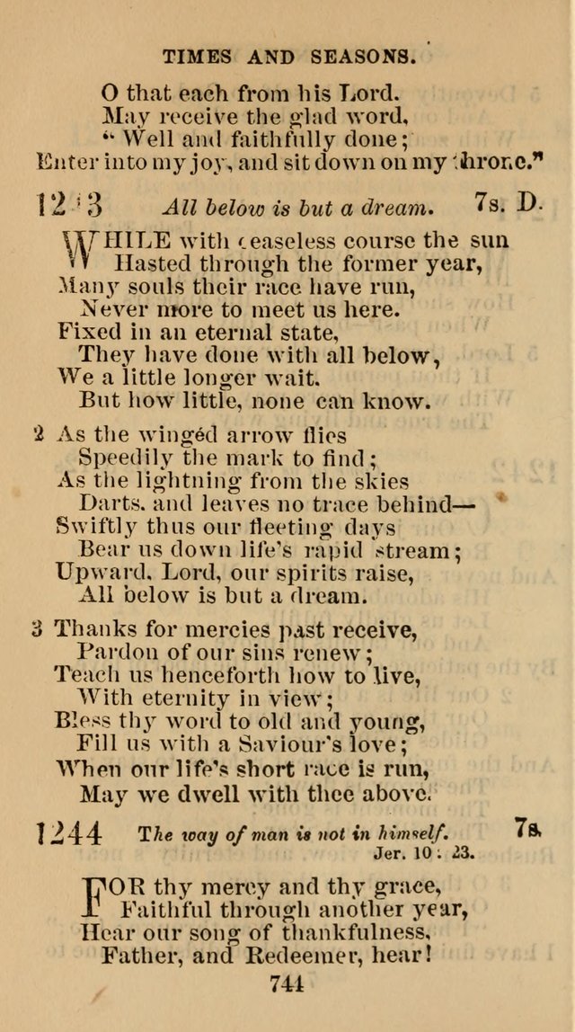 The Christian Hymn Book: a compilation of psalms, hymns and spiritual songs, original and selected (Rev. and enl.) page 753